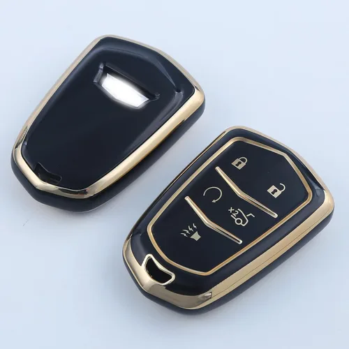 Vista 3 de Funda para llavero Cadillac, compatible con Cadillac Escalade CTS SRX XT5 ATS STS CT6 2015-2019