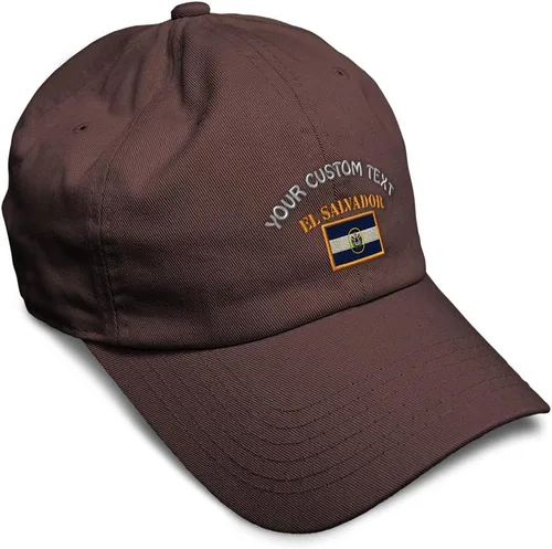 Vista 39 de Speedy Pros Sombrero de béisbol suave bordado papá sombrero El Salvador bandera bordado hombres y señoras gorra de béisbol algodón