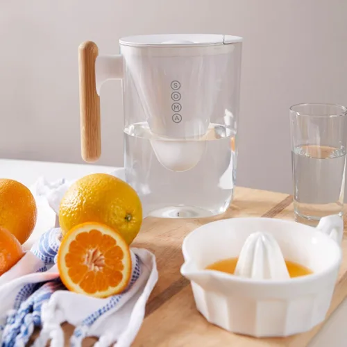 Vista 7 de Filtros de agua de repuesto Soma (2 unidades). Filtra mercurio, cloro, zinc y cobre, así como sabores y aromas. Certificados de acuerdo