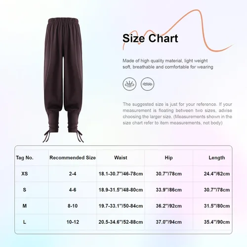 Vista 4 de Pantalones piratas medievales con cordones para niños, disfraz vikingo renacentista, para Halloween, cosplay