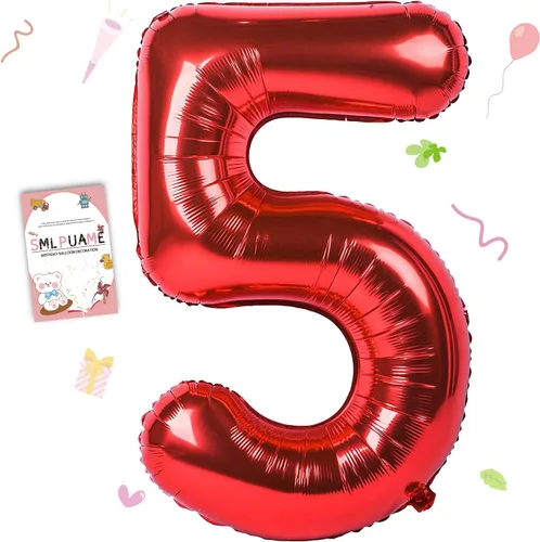 Vista 88 de Globos grandes de 40 pulgadas de números del 0 al 9, globos numéricos para decoración de fiesta de cumpleaños, globos de helio de aluminio