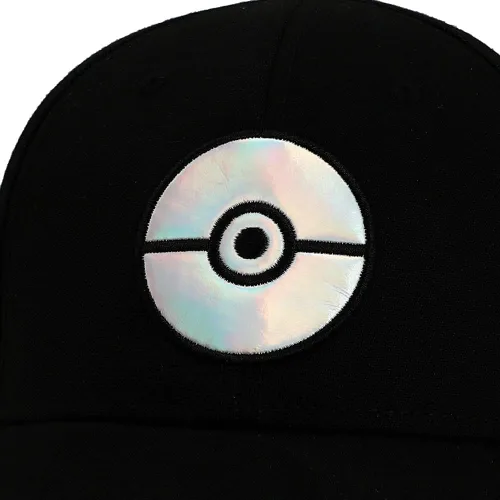 Vista 4 de Pokémon - Sombrero holográfico de poliuretano Pokeball negro Elite Flex