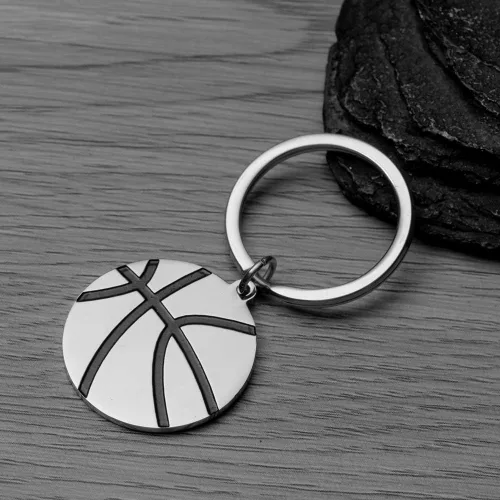 Vista 6 de Infinity Collection - Llavero de baloncesto grabado personalizado, regalo personalizado, joyería, jugador, equipo y entrenadores