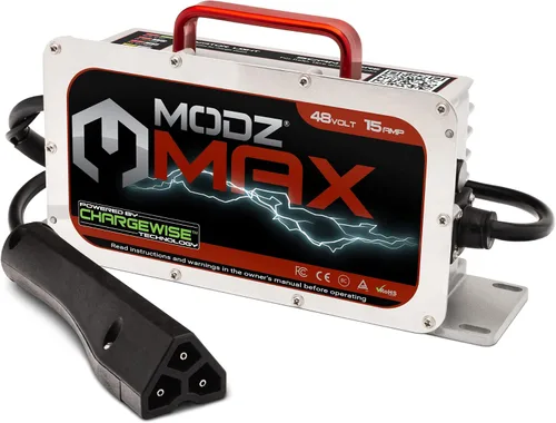 Vista 10 de Cargador de batería para carrito de golf MODZ® Max48 de 15 amperios, compatible con modelos Yamaha G19 - G22 de 48 voltios