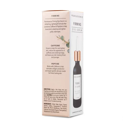 Vista 8 de Pearlessence Suero reafirmante para ojos con cafeína + péptido, rejuvenece los ojos hinchados y reduce las bolsas debajo de los ojos, fabricado