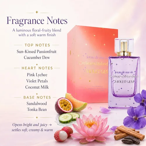 Vista 2 de Catherine Malandrino Violet Gem Eau de Parfum, 3.4 fl. oz.