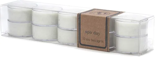 Vista 90 de ECO CANDLE CO. Vela reciclada, té negro y miel, 6 oz. - Aromas de té picante, nuez moscada, miel y naranja - 100% cera de soja, sin plomo, etiqueta