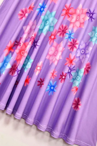 Vista 4 de Kids Isabela Dress Cosplay Costume Girls Isabela Madrigal Dress Princess Skirt Dresses Party Halloween Suit with Bag
