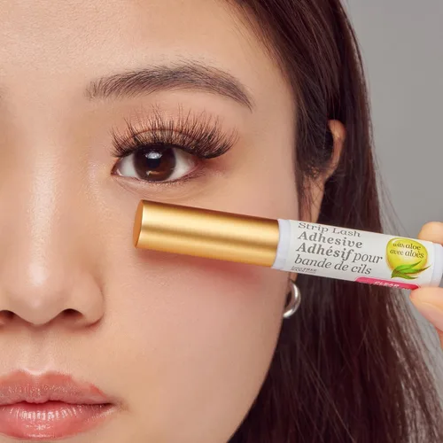 Vista 2 de KISS Pestaña adhesiva en tira, transparente, 0.21 oz, paquete de de 1, Transparente