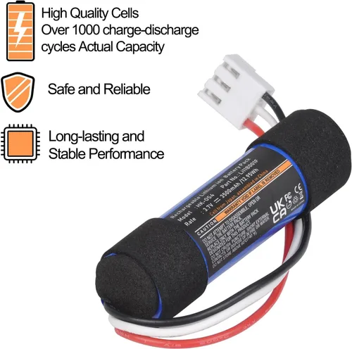 Vista 3 de Tectra Reemplazo de batería de 3500 mAh para Harman Kardon Onyx Studio 4, Onyx Studio 3, Onyx Studio 2, Onyx Studio 1 altavoz inalámbrico Bluetooth