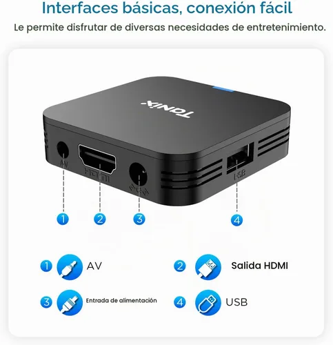 Vista 8 de Android TV Box 10,0, Tx1 Mini TV Box 2GB RAM 16GB ROM Allwinner H313