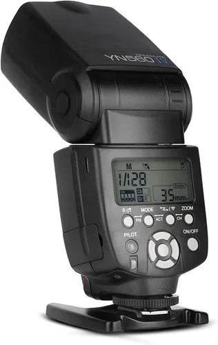 Vista 6 de Yongnuo YN560 IV Flash Speedlite inalámbrico, Flash Master + Slave + Sistema de disparo incorporado, para cámaras digitales Canon Nikon Pentax Negro