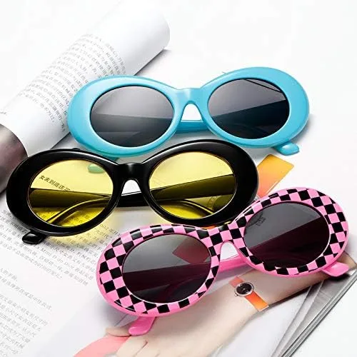 Vista 6 de Armear Clout - Gafas de sol ovaladas, estilo retro, vintage, con lentes redondas