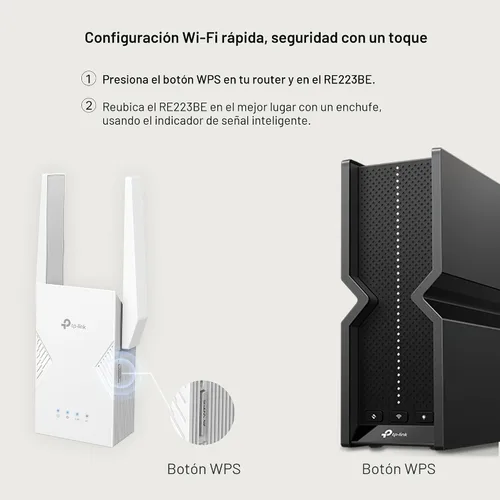 Vista 4 de TP-Link BE3200 Wi-Fi 7 Extensor de alcance RE223BE con puerto Ethernet Repetidor inalámbrico de doble banda de 3.2 Gbps Amplificador de señal