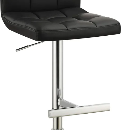 Vista 5 de Taburete de bar ajustable Coaster 29" negro y cromado 102554