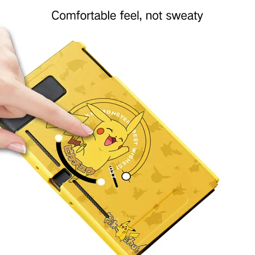 Vista 3 de PERFECTSIGHT Protective Case Compatible with Nintendo Switch Cute Pikachu Anti-Scratch Shockproof Slim Cover Case for NS Switch and Joy-Con, Hard