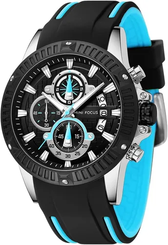 Vista 10 de AIMES Mens Watches for Men Casual Chronograph Waterproof Sport Military Watch Analog Quartz Movement Stylish Luxury Dress Wrist Watch Elegant Gift
