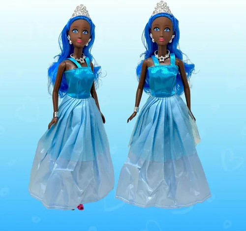 Vista 6 de Juego de muñecas de princesa para niñas, 3 muñecas pequeñas para casa de muñecas de cuento de hadas Muñecas de princesa de 11.5 pulgadas