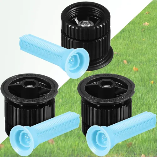 Vista 4 de Geiserailie 3 piezas de boquilla de arco variable de repuesto para 15 furgonetas, cabezal de aspersor ajustable giratorio de 360 grados para riego