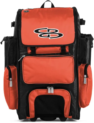 Vista 68 de Boombah Rolling Superpack - Bolsa para equipo de béisbol/sóftbol, varios colores, mango telescópico y capacidad para 4 murciélagos, versión