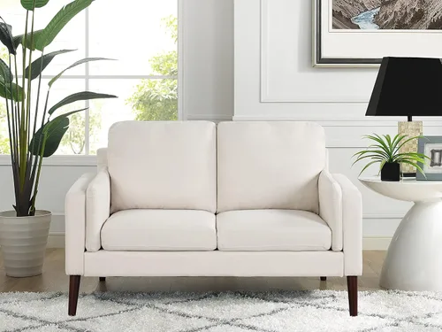 Vista 10 de LifeStyle Solutions Nolan - Sofá biplaza, color gris claro
