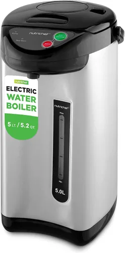 Vista 9 de NutriChef Olla de urna de agua caliente aislada de acero inoxidable, dispensador automático y manual, caldera automática, cierre de bloqueo