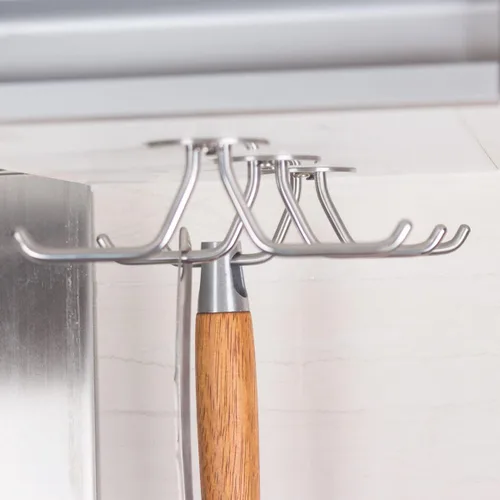 Vista 8 de simpletome Ganchos para tazas debajo del gabinete, organizador de tazas de café, colgador de almacenamiento de techo para oficina, cafetería, bar