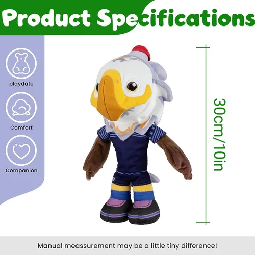 Vista 2 de EOHX 2026 World Cup Mascot Plush Toys, 12 Inch Soft Stuffed Animal Set, Merchandise for Kids, Football Fans Gift, Party Favors, Room Decor