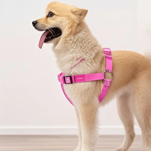 Vista 7 de Arnés para perro sin tirones, arnés para mascotas grueso y ajustable, chaleco de pecho a prueba de escape, arnés resistente para caminar para perro