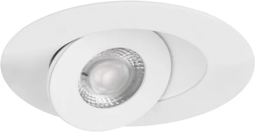 Vista 4 de WAC Lighting Lotos - Luz LED empotrable redonda ajustable de 2 pulgadas, 3000K blanco cálido, 6W, 530 lúmenes, clasificación IC hermética, 120V-277V