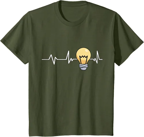 Vista 10 de Bombilla Heartbeat bombilla regalo bombilla bombilla camiseta Negro