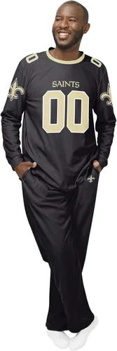 Vista 5 de FOCO NFL mens Nfl Team Logo Gameday Ready Jersey Pajama Set