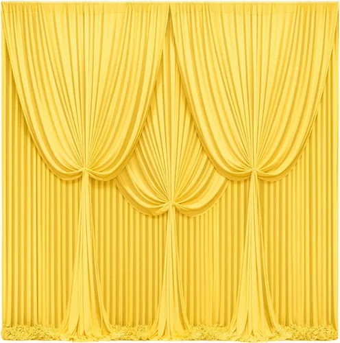 Vista 33 de Cortinas de fondo azul bebé de 8 x 10 pies para bodas, cortinas de fondo de poliéster sin arrugas, para baby shower, fiestas de cumpleaños