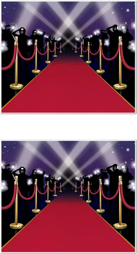 Vista 8 de Red Carpet Insta-Mural - Accesorio de fiesta (1 unidad) (1/paquete)