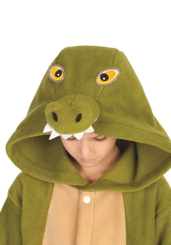 Vista 3 de Disfraz de Enterizo Ariel el Caimán para Niños Multicolor