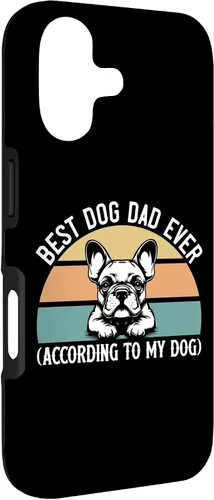 Vista 3 de French Bulldog Lover Best Dog Dad Ever Funny Pet Parent Gift Case for iPhone 17