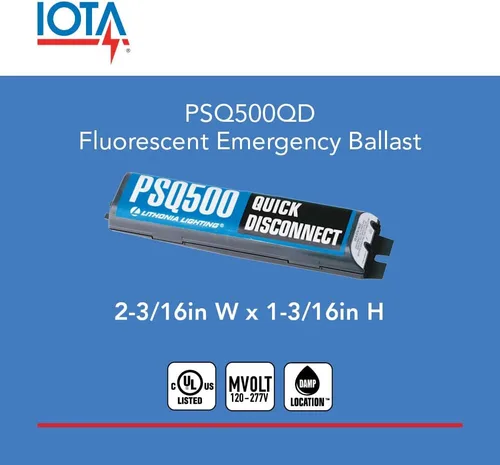 Vista 4 de Lithonia Lighting PSQ500QD MVOLT M12 Power Sentry Quick Disconnect Emergency Fluorescent Battery Pack, 500LM