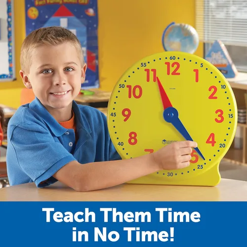 Vista 4 de Learning Resources – Reloj de estudiante Big Time, 12 horas