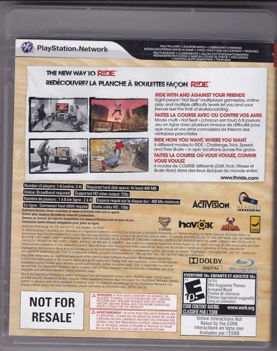 Vista 2 de Tony Hawk Ride - Game Only (PS3) - Pre-Owned