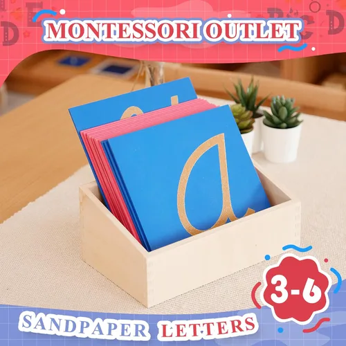 Vista 5 de MONTESSORI OUTLET Caja para las letras de papel de lija