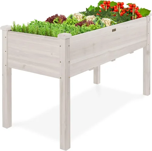 Vista 29 de Best Choice Products Cama de jardín elevada de 48 x 24 x 30 pulgadas con profundidad extra profunda de 16 pulgadas, soporte para maceta de madera
