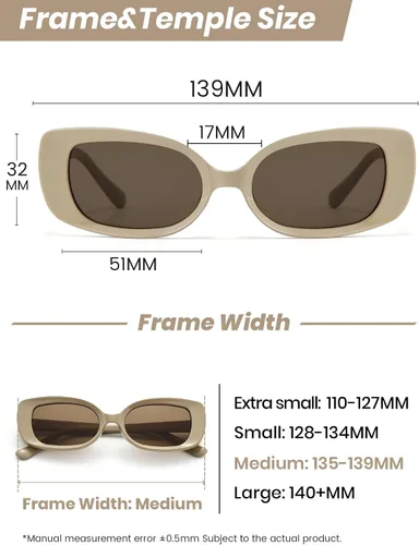 Vista 5 de Veda Tinda Vision Retro Rectangle Polarized Sunglasses for Women Trendy 80s Y2K Narrow Concave Frame Sun Glasses UV400