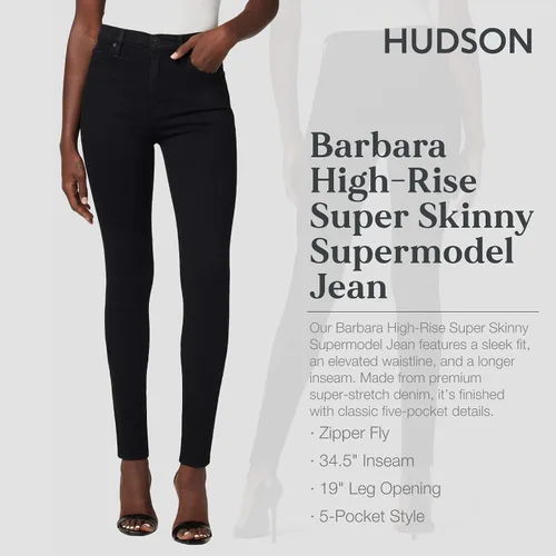 Vista 2 de HUDSON The Barbara para mujer, Negro