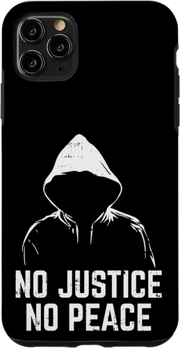 Vista 10 de Funda de regalo africana para iPhone 15 Justice No Peace Black Lives Matter BLM Protest