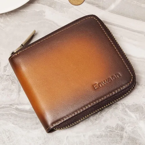 Vista 4 de Cartera para hombre E04, negro (Blackbrowb), Vintage