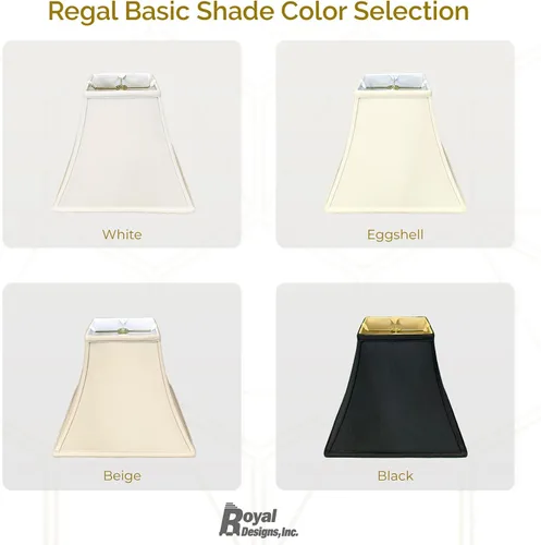 Vista 5 de Royal Designs, Inc. Regal - Pantalla cuadrada para lámpara, 7 x 14 x 11,5, beige (BSO-715-14BG)