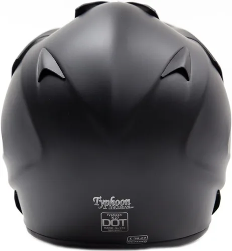 Vista 3 de Typhoon - Casco de motocross para adultos, ATV, todoterreno, UTV, motocross, DOT