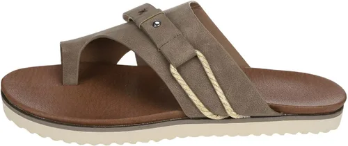 Vista 7 de Sandalias ortopédicas para mujer, pantuflas para caminar con soporte de arco, sandalias casuales antideslizantes A4# Caqui