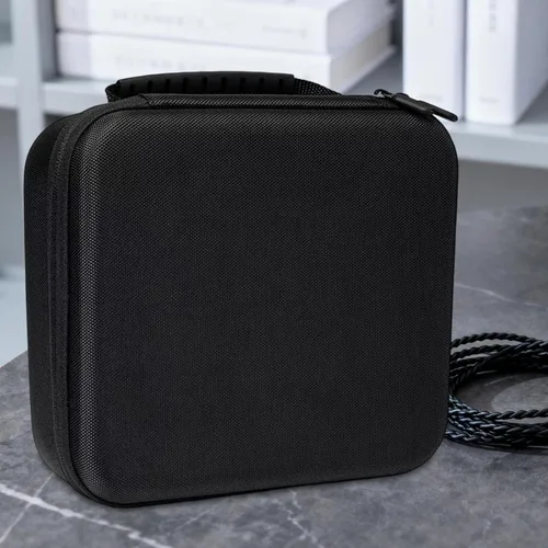 Vista 6 de Portable Carrying Case Small Electronic Accessories Storage Bag Organizer Storage Case for Phone Earbuds Mobile HDD