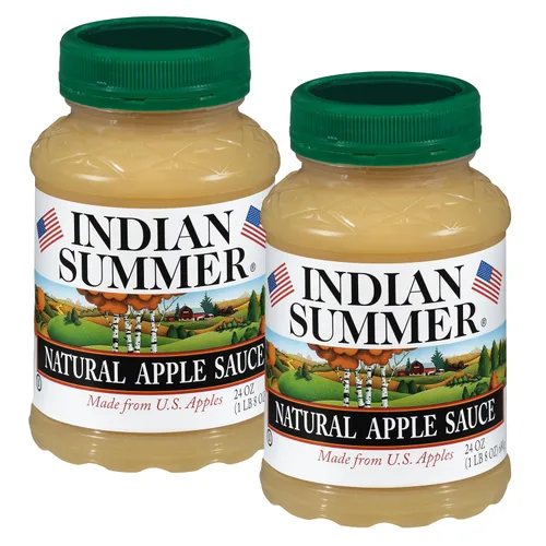 Vista 13 de Indian Summer Puré de manzana en trozos premium hecho con manzanas estadounidenses por cultivadores estadounidenses